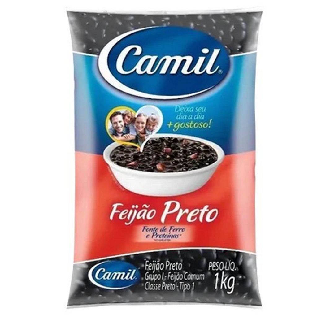 Camil Black Beans 1kg Feijão Preto