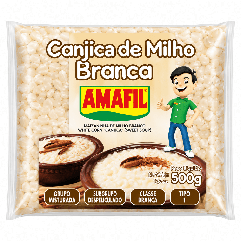 Amafil White Hominy Corn Grits 500g