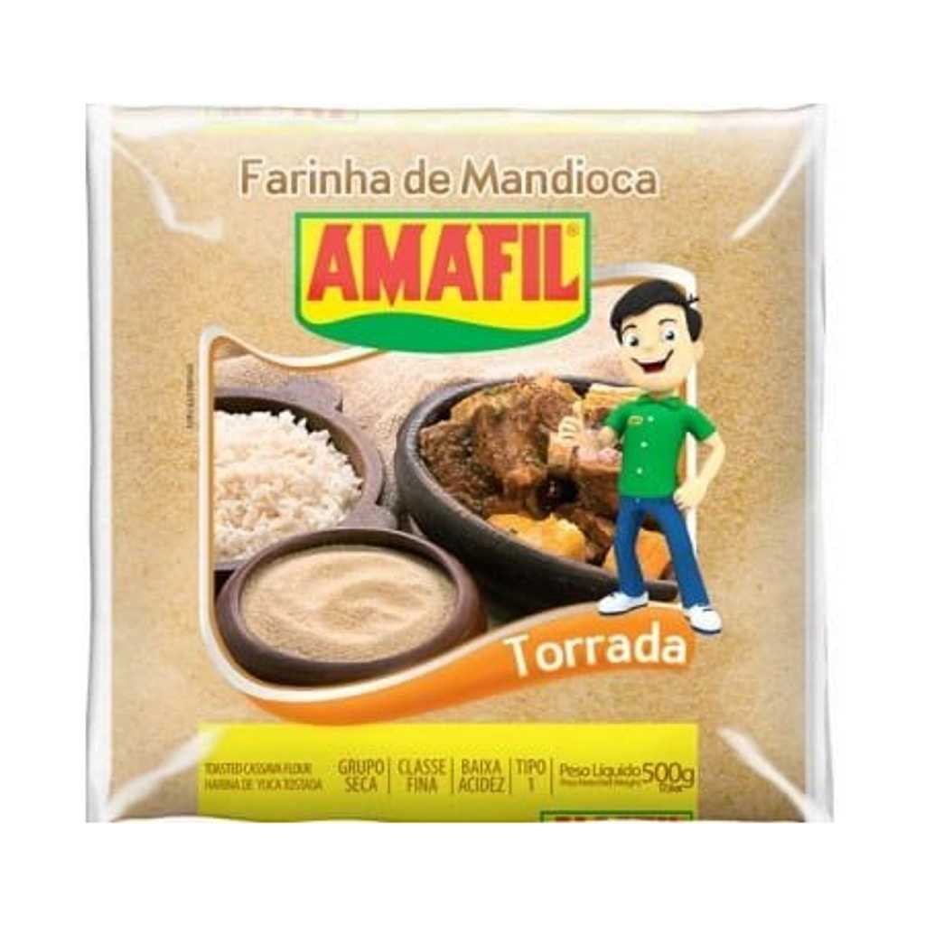 Amafil Roasted cassava flour 1KG Farinha Mandioca Torrada