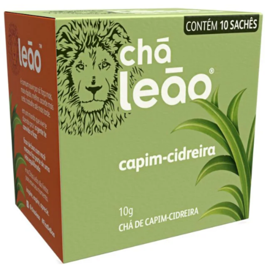 Cha Leao Erva Cidreira 10g Tea Leao Lemongrass 10g