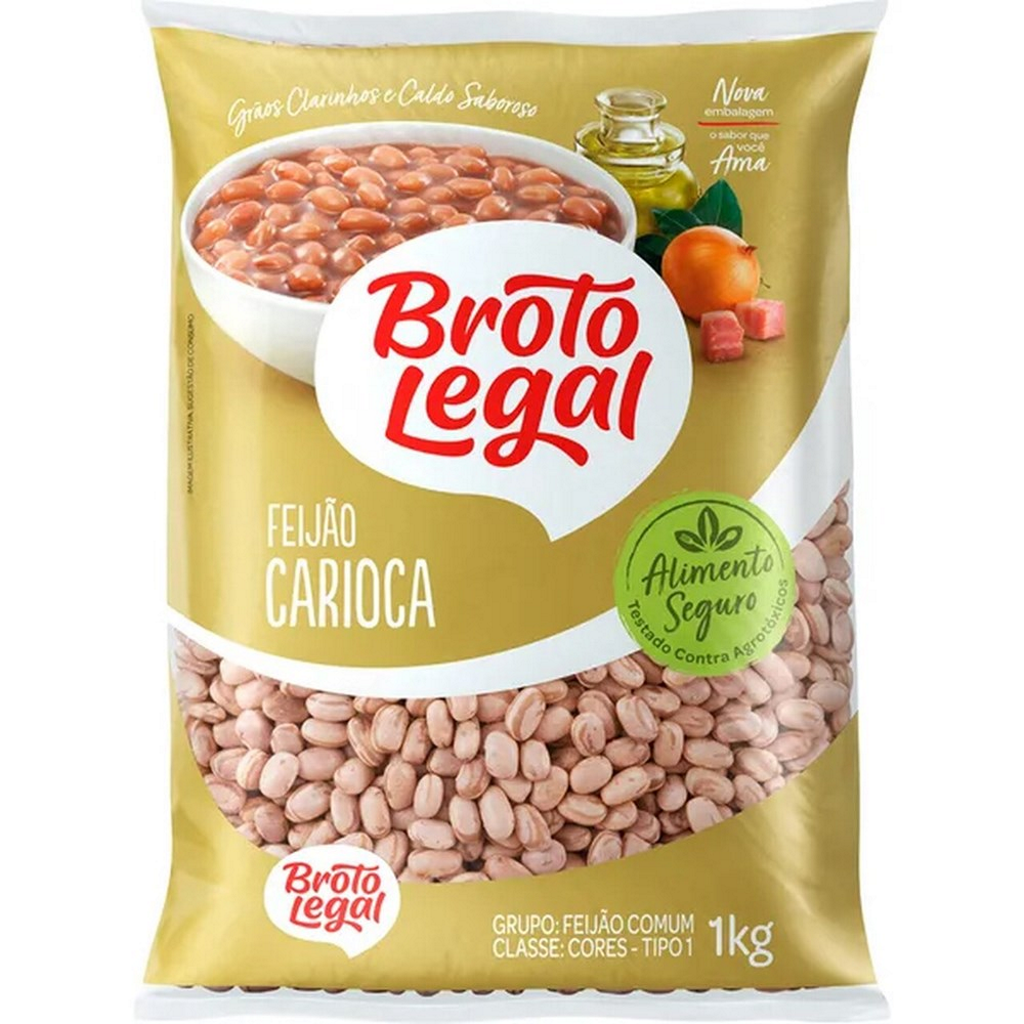 Broto Legal Feijao Carioca Pinto Beans 1kg
