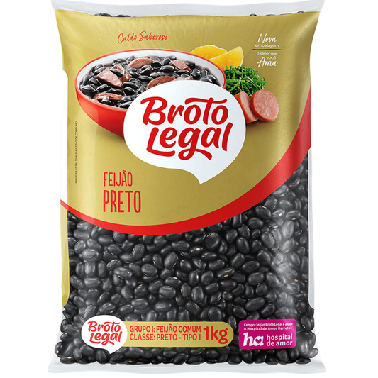 Broto Legal Feijao Preto 1kg BLACK Beans 1kg