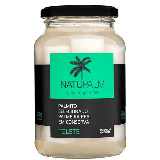Natupalm heart of palm tolete 530g (dreinad 300g) Palmito