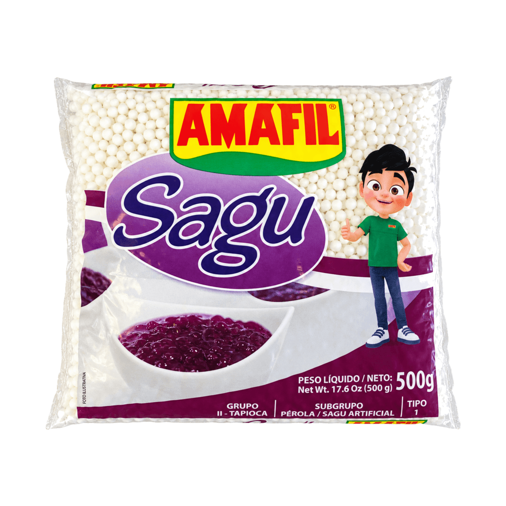 Amafil Sagu de Mandioca 500g – Tapioca Pearls / Cassava Sago