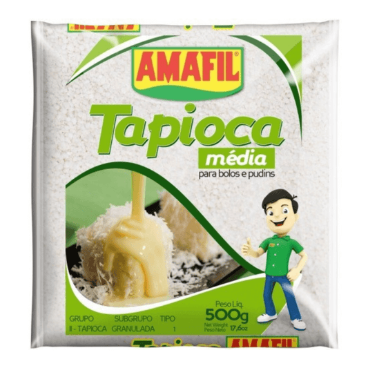 Amafil Tapioca granulada media 500g - Medium granulated tapioca 500g