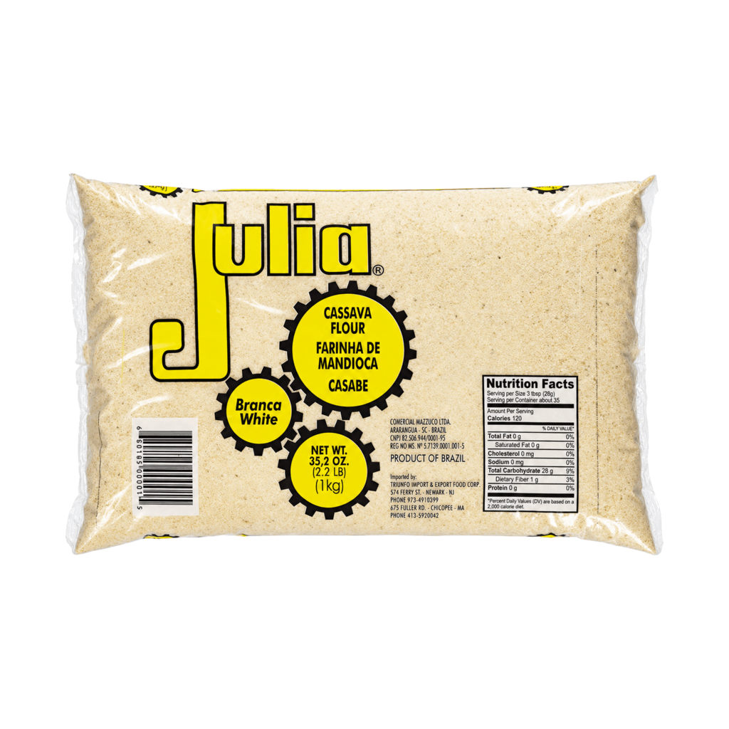 Julia Farinha de Mandioca Branca 1kg – White Cassava Flour