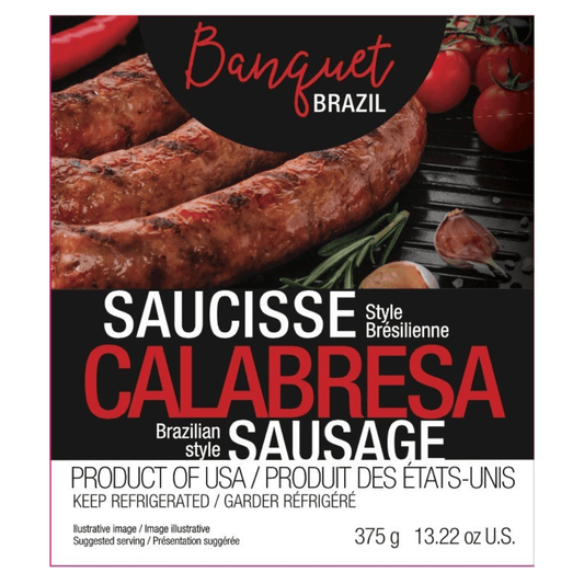 Banquet Brazil SMOKED Calabresa Sausage 375g