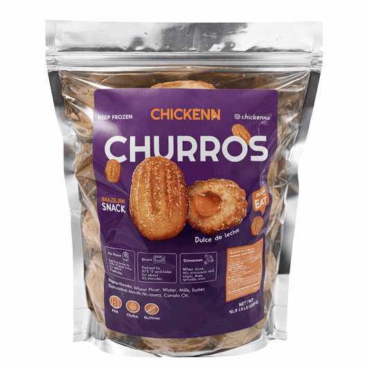 Chickenin mini churros doce de leite 450g.