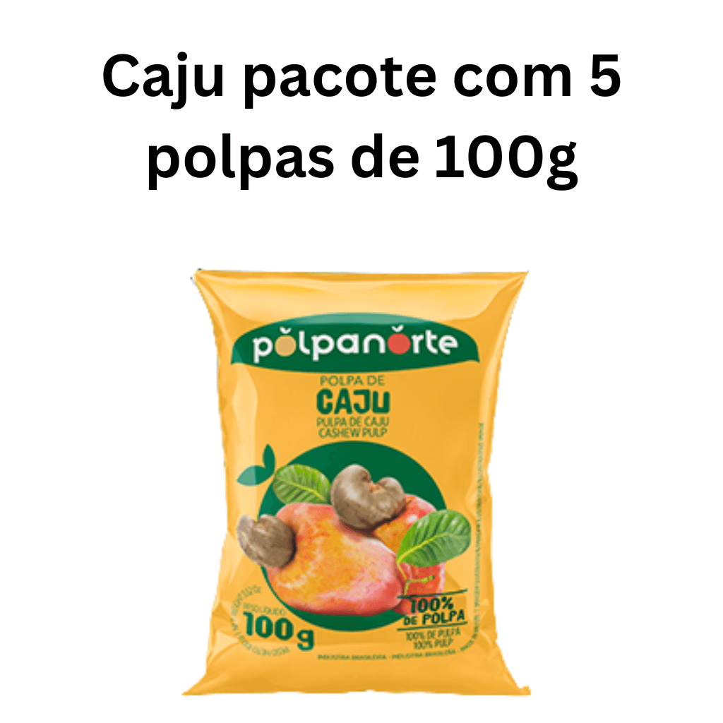 Polpa de Caju c/  5 x 100g