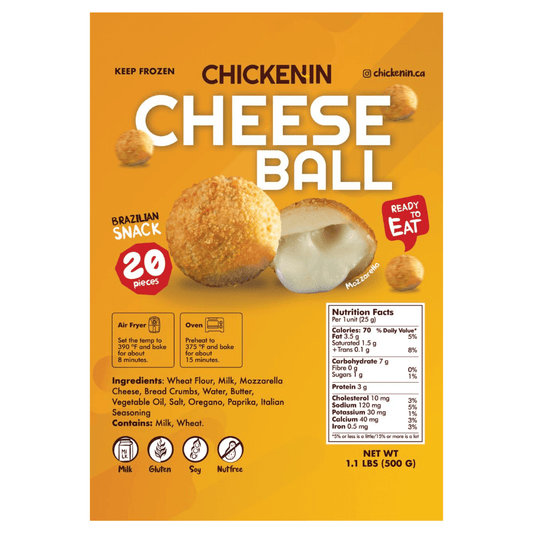 Chickenin Bolinha de queijo 20 unid. Cheese ball 20 pieces