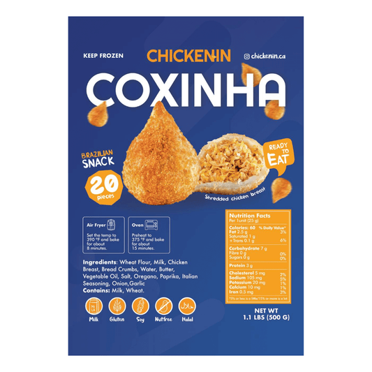 Chickenin Coxinha frango 20 unid. Shredded chicken breast 20 pieces