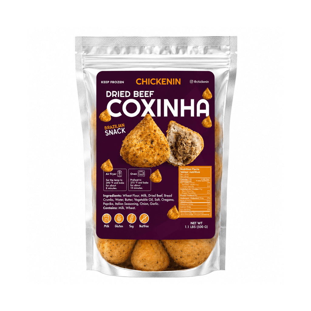 Chickenin Coxinha de Carne Seca 450g